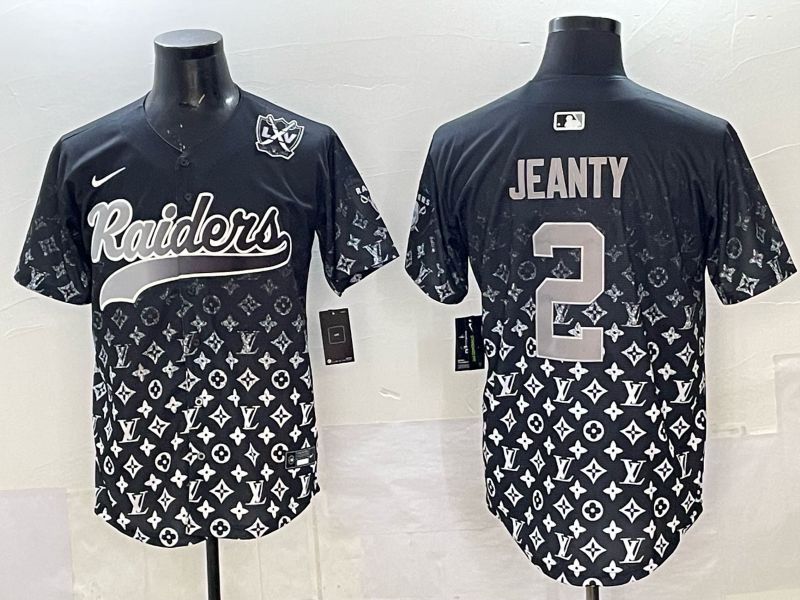 Men 2025 Nike Oakland Raiders #2 Jeanty Black Limited NFL Jersey style 006